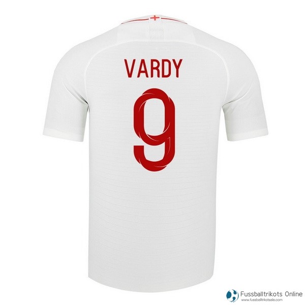 England Trikot Heim Vardy 2018 Weiß Fussballtrikots Günstig